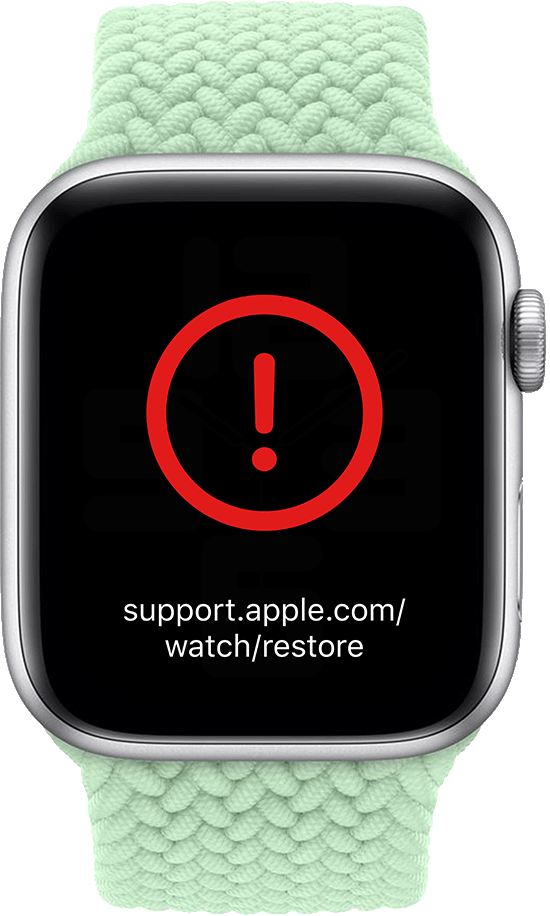 Apple Watch szoftverezés (piros felkiáltójel hiba)