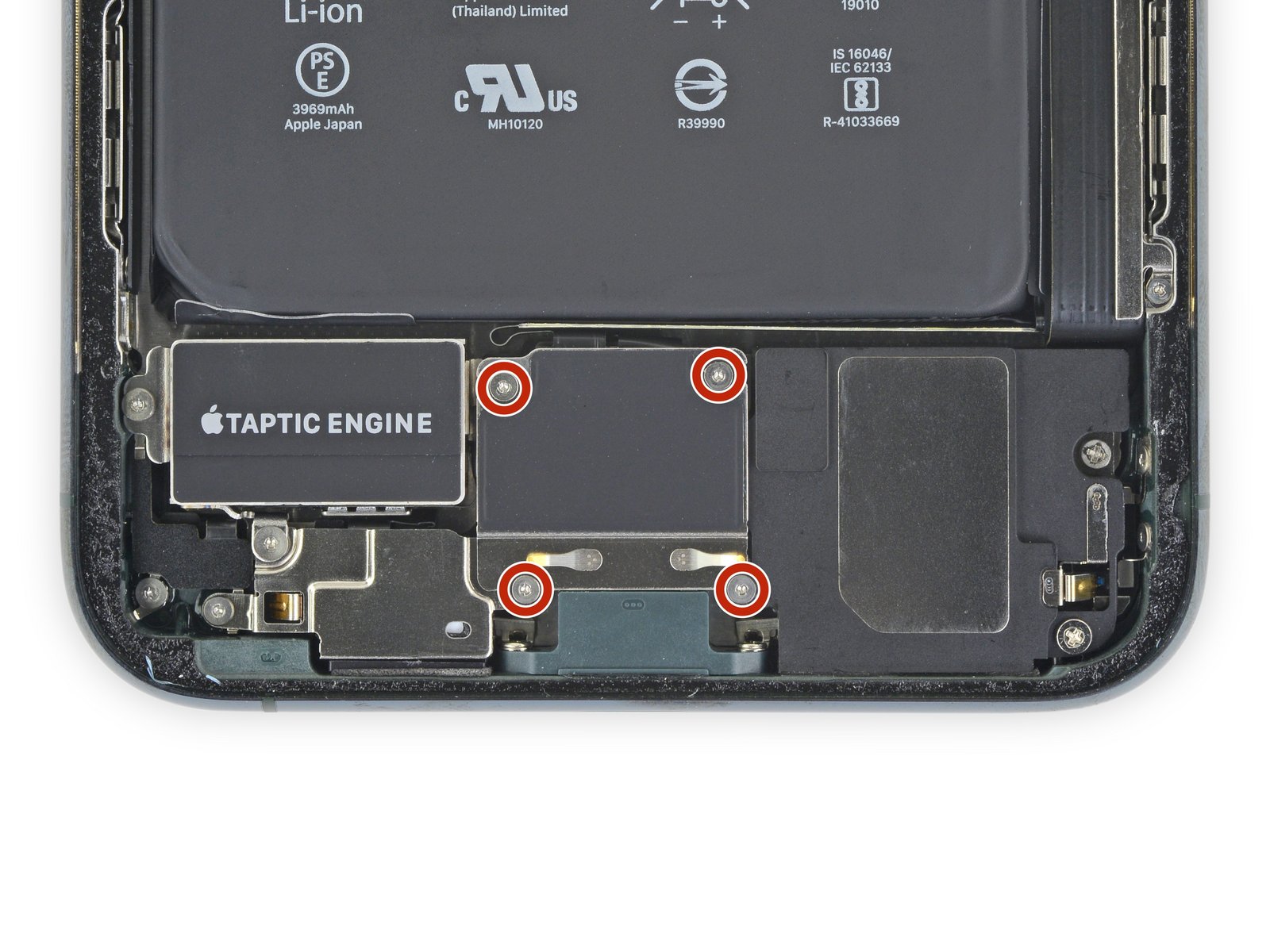 Unscrew the lower battery connector cover
